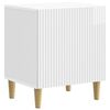 vidaXL Cabinet de chevet Blanc brillant 43 x 34,5 x 50 cm