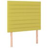 vidaXL Sommier &agrave; lattes de lit et matelas et LED Vert 120x200 cm Tissu