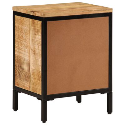 vidaXL Table de chevet 40x30x52,5 cm bois de manguier massif brut