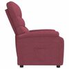 vidaXL Fauteuil inclinable Rouge bordeaux Tissu
