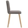 vidaXL Chaises &agrave; manger lot de 6 taupe tissu