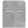vidaXL Ensemble de meubles de salle de bain 4 pcs gris b&eacute;ton