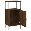 vidaXL Tables de chevet 2 pcs ch&ecirc;ne marron 41x31x80 cm bois ing&eacute;nierie