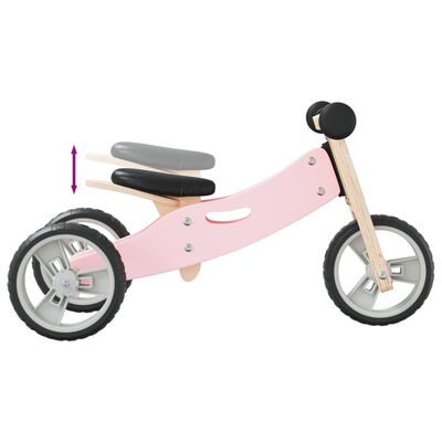 vidaXL Vélo d'équilibre pour enfants 2-in-1 rose