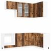 vidaXL Unit&eacute; de cuisine PORTO 8 pc Bois ancien Bois d'ing&eacute;nierie