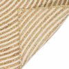 vidaXL Tapis Naturel et Blanc 160 x 160 cm Jute