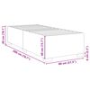 vidaXL Cadre de lit sans matelas noir 80x200 cm similicuir