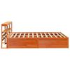 vidaXL Cadre de lit et t&ecirc;te de lit cire marron 120x200 cm bois de pin