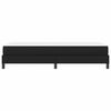 vidaXL Cadre de lit avec matelas Noir 90 x 200 cm tissu