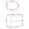 vidaXL Ensemble de mobilier de salle de bain 3 pcs Bois Ancien