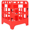 vidaXL Barri&egrave;res de circulation 4 pcs Rouge 75x75x100 cm