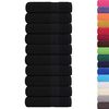 vidaXL Serviettes de bain FROGN 10 pcs noir 100x150 cm 360 g/m&sup2;