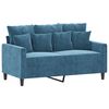 vidaXL Ensemble de canap&eacute;s 4 pcs avec coussins Bleu Velours