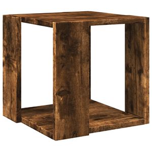vidaXL Table basse ch&ecirc;ne fum&eacute; 32x32x30 cm bois d'ing&eacute;nierie
