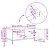 vidaXL Table basse Ch&ecirc;ne brun 90 x 49 x 46 cm Bois d'ing&eacute;nierie