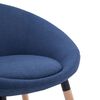 vidaXL Chaise de salle &agrave; manger Bleu Tissu