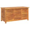 vidaXL Bo&icirc;te de rangement de jardin persiennes 113x50x56cm bois acacia