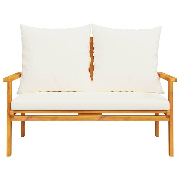 vidaXL Ensemble de jardin avec coussin bois massif acacia