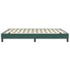 vidaXL Cadre de lit sans matelas vert fonc&eacute; 140x210 cm velours