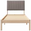 vidaXL Cadre de lit avec t&ecirc;te de lit Marron 75 x 190 cm Pin massif