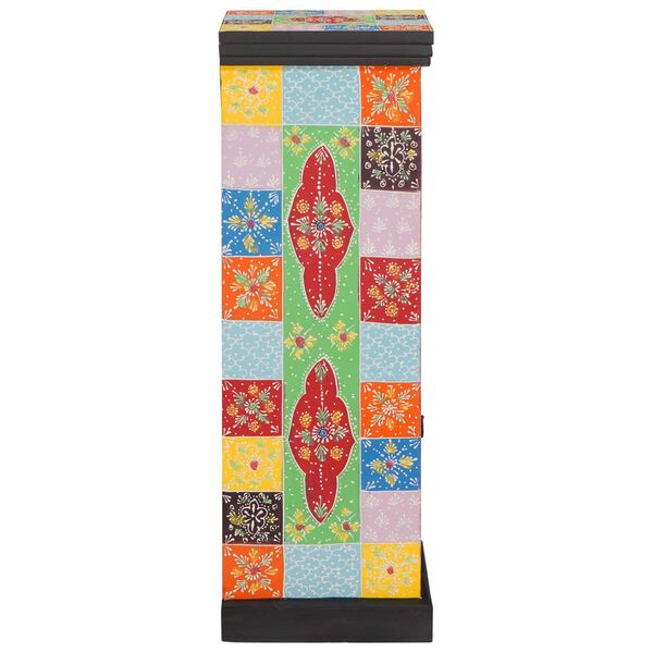 vidaXL Commode Multicolore 30 x 30 x 90 cm Bois de mangue massif