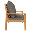 vidaXL Canap&eacute; de jardin 120 cm avec coussin bois d'acacia massif