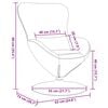 vidaXL Fauteuil &oelig;uf Rose Velours