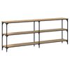 vidaXL Table console ch&ecirc;ne artisanal 200 x 29 x 75 cm