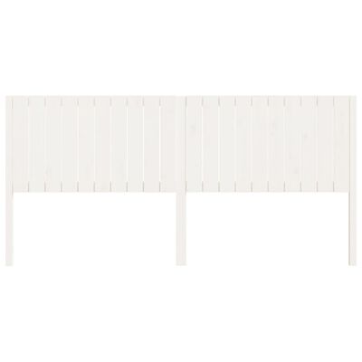 vidaXL Tête de lit Blanc 205,5x4x100 cm Bois massif de pin