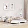 vidaXL Cadre de lit sans matelas blanc 120x200 cm bois de pin massif