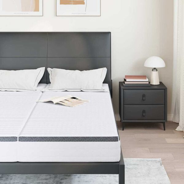 vidaXL Matelas 2 pcs Blanc et Gris 70 x 190 cm Printemps Bonell