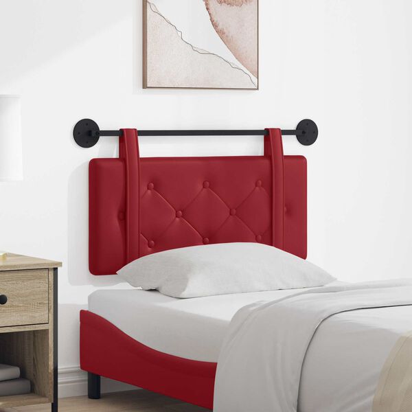 vidaXL T&ecirc;te de lit suspendue Montage mural Bordeaux 90 cm Simili cuir