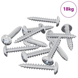 vidaXL Clou auto-perceur 9231 pcs Zinc&eacute; Acier