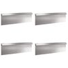 vidaXL Cl&ocirc;tures anti-limaces 8 pcs Argent Acier inoxydable