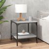 vidaXL Tables d'appoint 2pcs Sonoma gris 40x40x40 cm Bois d'ing&eacute;nierie