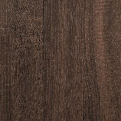 vidaXL Cadre de lit chêne marron 140x190 cm bois d'ingénierie