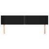 vidaXL T&ecirc;te de lit avec oreilles Noir 183x16x78/88 cm Tissu