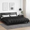 vidaXL Duvet d'hiver Noir 240 x 260 cm Satin et Microfibre
