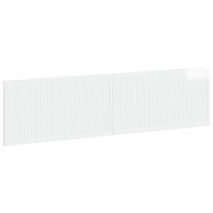vidaXL T&ecirc;te de lit murale EDE Blanc brillant Bois d'ing&eacute;nierie