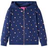 Sweatshirt &agrave; capuche pour enfants bleu marine 128