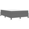 vidaXL Cadre de lit avec matelas Gris clair 140 x 190 cm tissu