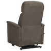 vidaXL Fauteuil de massage Gris fonc&eacute; Tissu microfibre