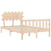 vidaXL Cadre de lit sans matelas bois de pin massif
