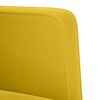 vidaXL Canap&eacute; deux places Jaune 111 cm Velours