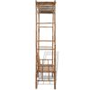 vidaXL Banc de jardin avec pergola 130 cm Bambou