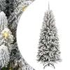 vidaXL Sapin de No&euml;l artificiel Blanc 210 cm