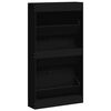 vidaXL Armoire &agrave; chaussures Noir 59x17x108 cm Bois d'ing&eacute;nierie