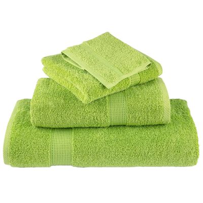 vidaXL Serviettes de visage de qualité sup. SOLUND 2 pcs vert pomme