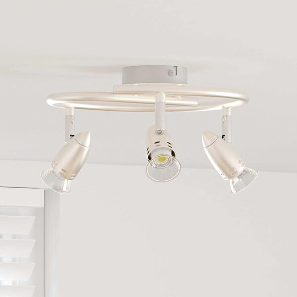 vidaXL Spot de plafond Nickel 27 x 10 x 12 cm M&eacute;tal