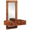 vidaXL Miroir mural avec tiroirs 60x33x90 cm bois massif d'acacia